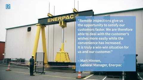 Remote Witnessing of Overload Testing with Lloyd’s Register | Enerpac Heavy Lifting Technology