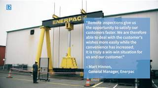 Remote Witnessing Of Overload Testing With Lloyds Register Enerpac Heavy Lifting Technology