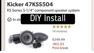 Kicker 47KSS Install of a Kicker Component system. Easier than expected and sounds incredible!
