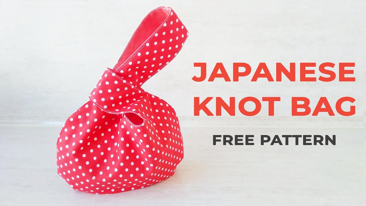 DIY Japanese Knot Bag Tutorial + FREE PDF pattern