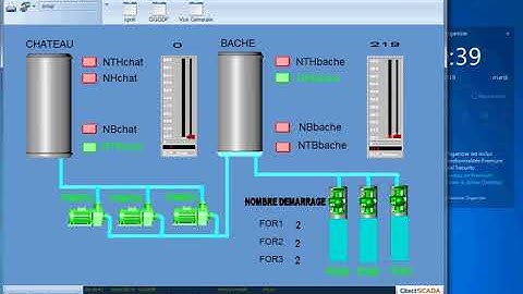 SCADA vijeo Citect exemple station de pompage