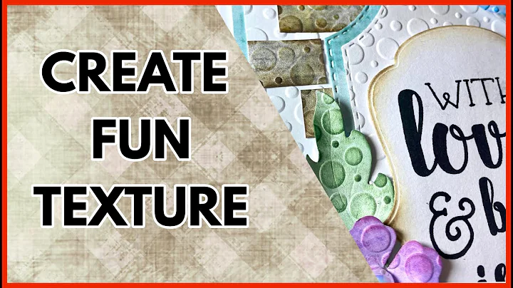 It is all about that texture! Fun cardmaking idea ...