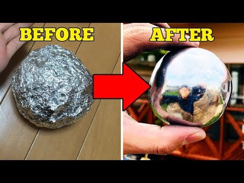 How To Make Mirror-Polished Japanese Foil Ball - Easy DIY!!