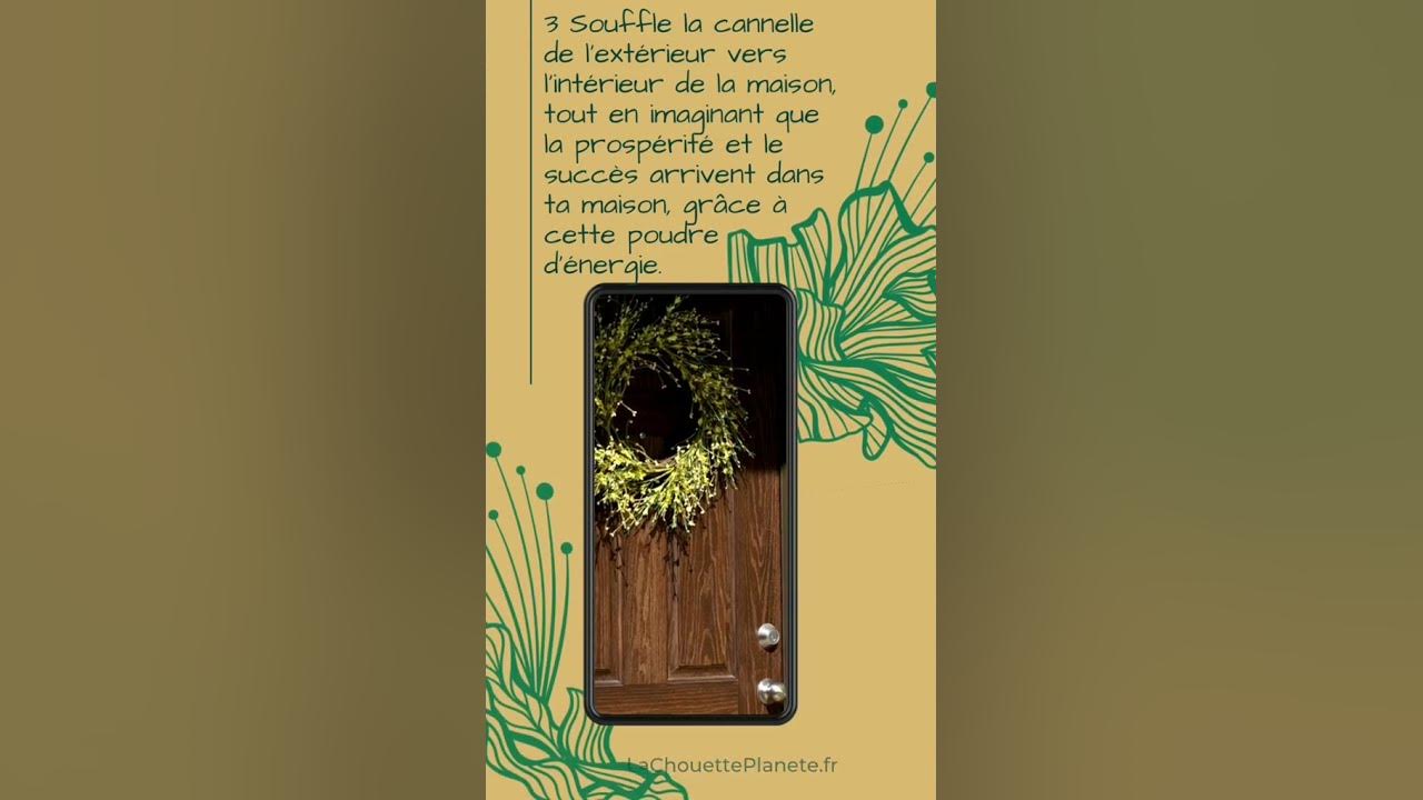 Rituel de la cannelle 1er jour