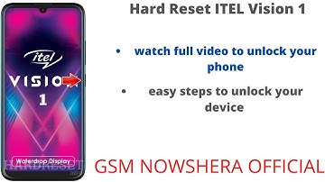 Itel Vision 1 Plus Hard Reset | Itel L6501 Pattern unlock & factory reset