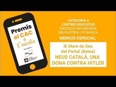 Neus Català, una dona contra Hitler. Institut Escola Mare de Déu del Portal (Batea).