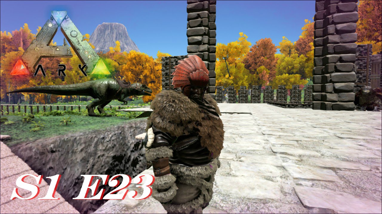 ARK: Survival Evolved Gameplay - Let's Play Series (S1 E23) "Chieftain Hat!! Giga 60...Turkey 0"