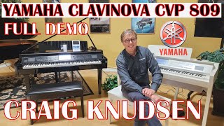 Craig Knudsen Yamaha Clavinova  CVP 809 Demo Full  Best Flagship Digital Piano ! Piano Distributors