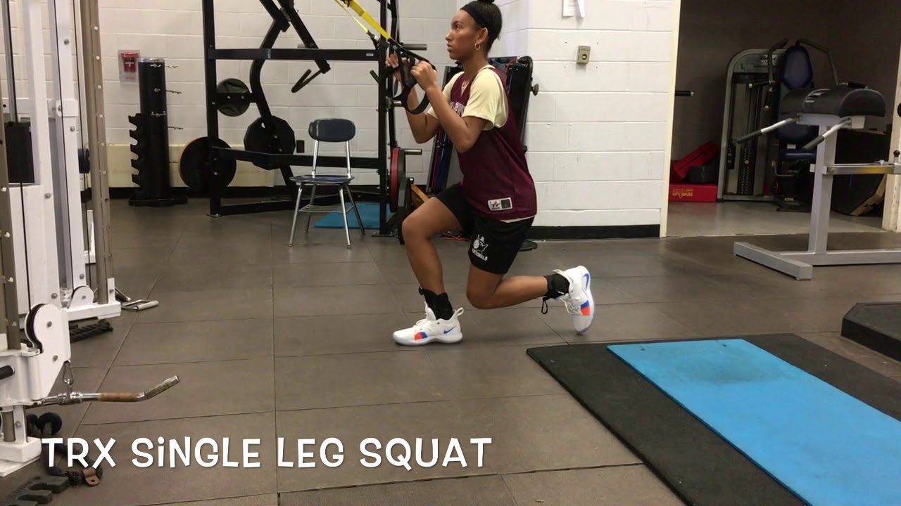 TRX Single Leg Squat - YouTube