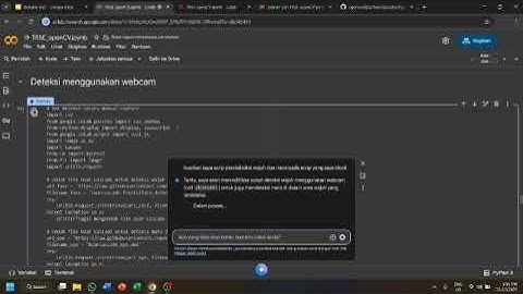 Tugas membuat scan pendeteksi wajah dan mata 