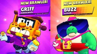 Unlocked Griff Brawler & Buzz Brawler in Brawl Stars - Played Knockout Challenge with both brawlers