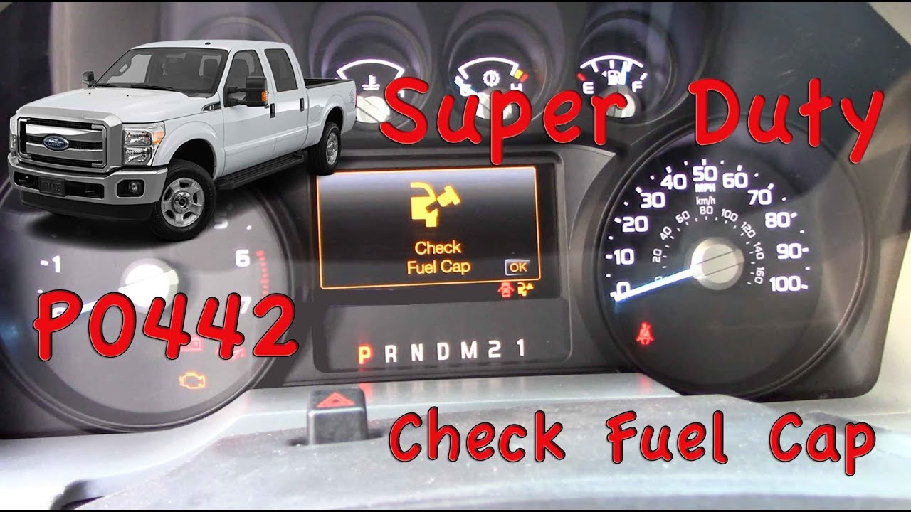 Ford F250 F350 Check Gas Cap Diagnostic and Fix P0442 - YouTube