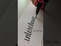 Lettering a long word - Creative Calligraphy #shorts