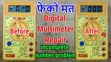 Fix Digital Multimeter Display Issue! 🔧 Easy Repair Guide | Dead or Dim Screen Problem Solved