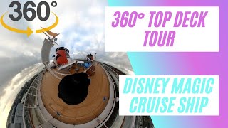 Disney Magic Cruise Top Deck 360° Tour | Disney Magic Cruise | Gopro Max 360° | DCL | #magicatsea