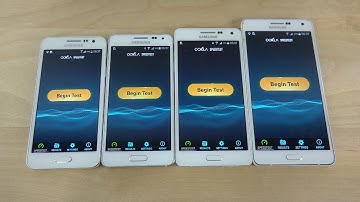 Samsung Galaxy A7 vs. Galaxy Alpha vs. Galaxy A5 vs. Galaxy A3 - Internet Speed Test! (4K)