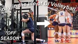 DI Athlete Day in the Life of OffSeason | Illinois Volleyball