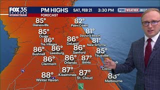 Orlando Weather Forecast PM: Near record warmth coming to Orlando