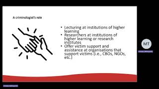 CMY1501.   LESSON 1, Criminology