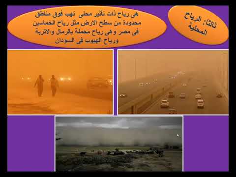 الدرس الاول عناصر المناخ الجزءالثالث ترم ثانة للصف الاول الاعدادى2021