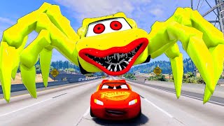 Live Compilation: Escape From McQueen Eaters Monsters  | McQueen vs Monsters Cars |  BeamNGDrive #7