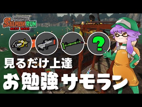 見るだけ上達"お勉強ｻﾓﾗﾝ"！クマブキ１枠？ドンブラコ！！（ノーミス達成）【スプラトゥーン3/サーモンランNW】