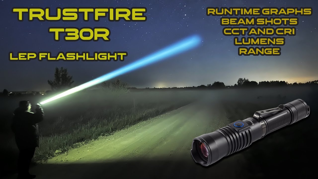 Trustfire T30R LEP lazer flashlight review | Night shots and