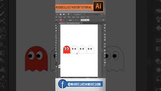 Vector Pac-Man and ghosts Adobe Illustrator Tutorial - Marie Luciano Graphic Design