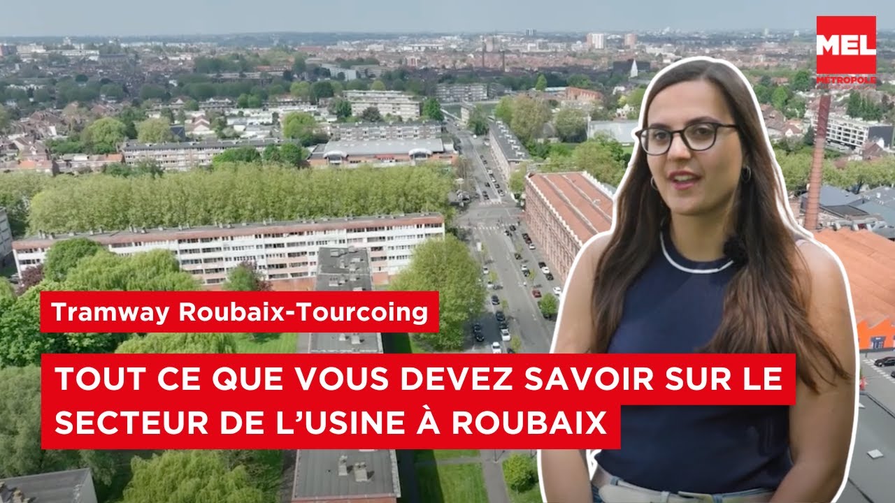 Future ligne de tramway Roubaix-Tourcoing : secteur de l'Usine à Roubaix