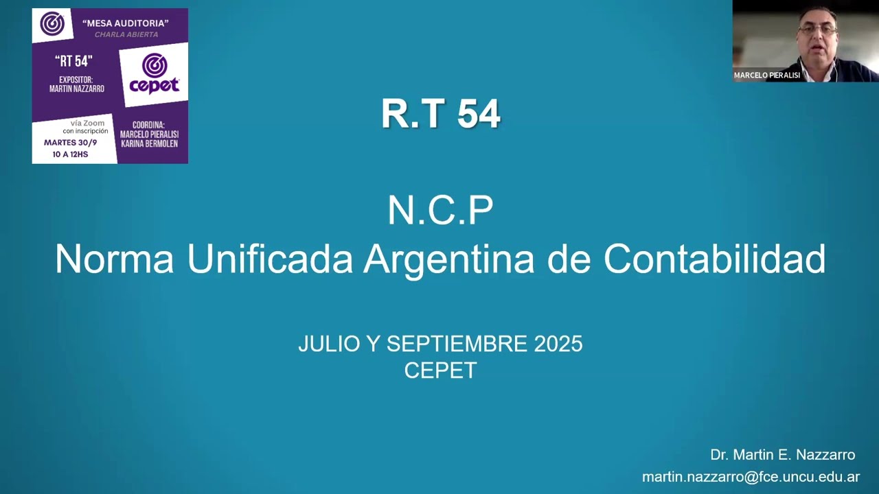 2da charla RT 54 NUA continuación de Julio 2025