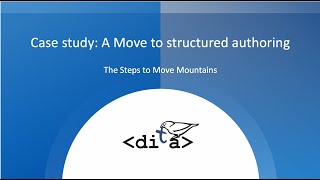 DITA Day 2021 Part 2   'A Move to Structured Authoring' with Shannon McCue