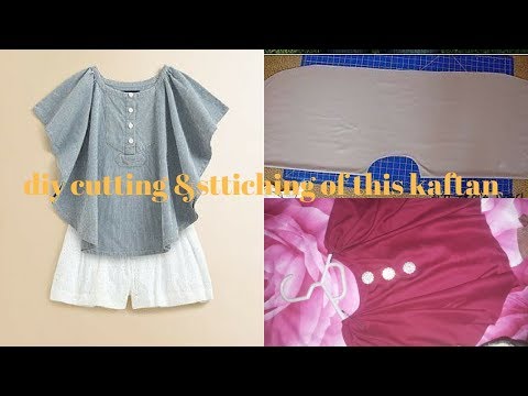 Beautiful &trendy Kaftan Cutting & Stitching Simple & Easy Method - Cutting & Stitching Tutorial