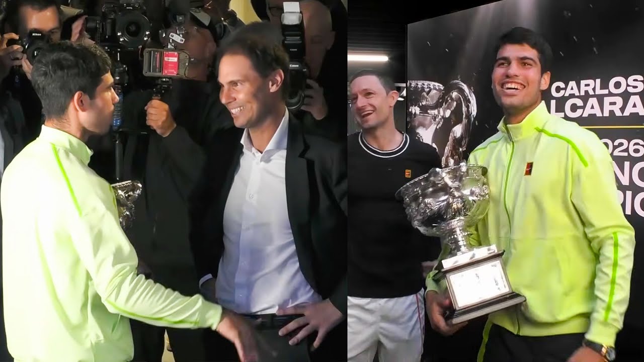 Alcaraz Celebration with Rafael Nadal