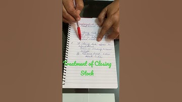 Treatment of Closing Stock #shorts #accounts