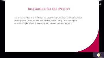 Computer science project presentation