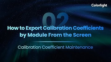 Calibration   EP02 How to Export Calibration Coefficients by Module From the Screen