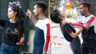 Romantic Accidentally Takkar Prank On Cute Girls 🥰 | epic reaction | Ego prank