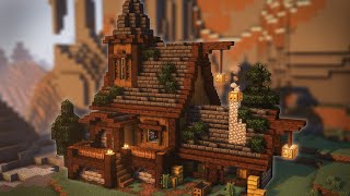 Minecraft: How To Build A Dark Oak Cabin | Survival House Tutorial