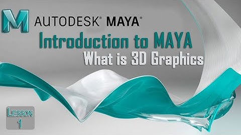 What is Autodesk MAYA | Introduction to 3D Graphics using Maya for Modelling & Animation | Lesson-1