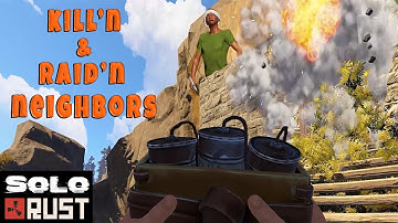Killing & Raiding Neighbors | Rust Solo Survival - The Ugly Base: Part 2