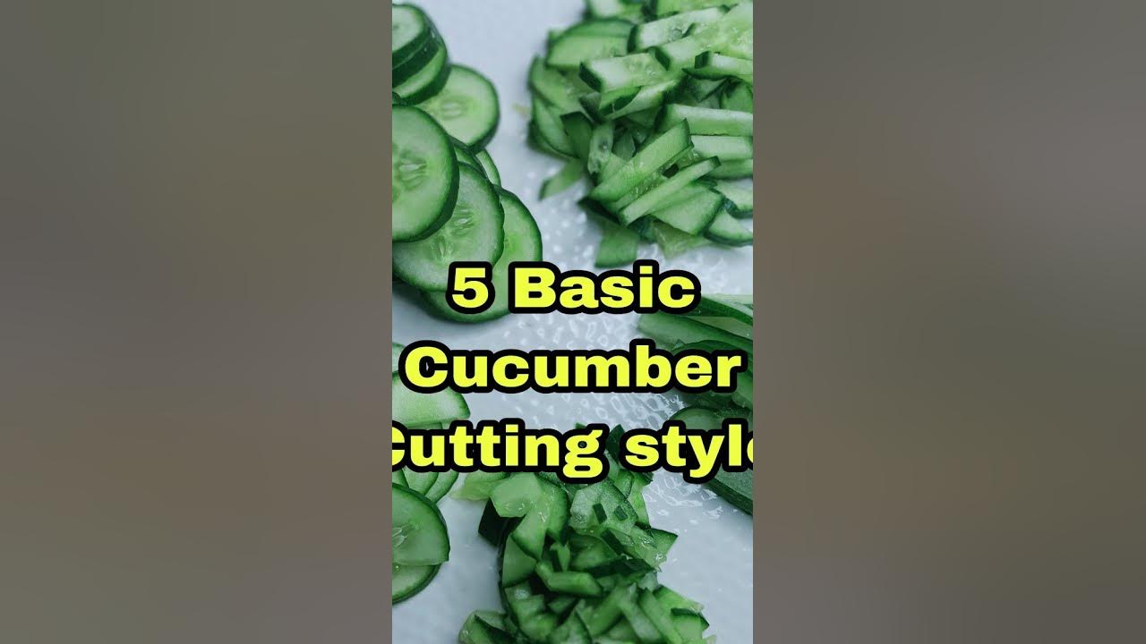 Cucumber cutting style salad | Cucumber cutting skills| Cucumber food ...