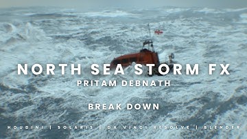North Sea Storm FX – Full Breakdown | Houdini, Blender & DaVinci Resolve