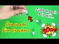 How to make firecracker at home||diy paper firecracker|bomb crackers|patakha firecracker|Sajal&#39;s Art