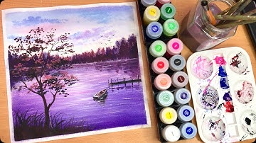 Live Stream Hướng Dẫn Vẽ Tranh Phong Cảnh Bằng Màu Nước Thiên Long| BT Art Drawing