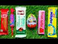 Satisfying Video Asmr Unboxing GIANT Sweets Chocolate and Rainbow Lollipops with Candy Cutting Asmr.