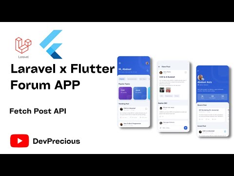 How To Build A Forum App With Laravel and Flutter - Fetch Post API