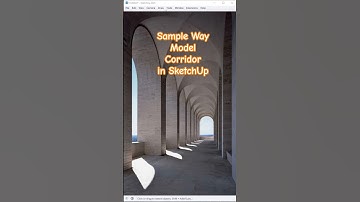 Corridor Design in SketchUp | Solid Tool Workflow #sketchup #architecture #shorts
