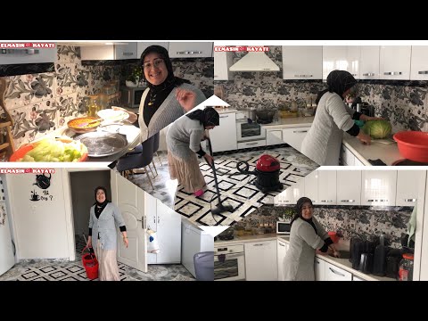 TEMİZLİK VLOĞU❌İLANA HAŞALADIM⁉️LEYLA ANNEMİN 40 yıllık TARİFi😉SAKLAMA KAPLARIMI YIKADIM🥰KÖYDE HYT