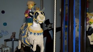 Life-size LEGO carousel