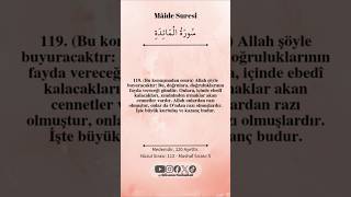 Maide Suresi 119. Ayet – Bugün Doğruların Doğruluklarıyla Kazandığı Gündür29 Ekim 2025